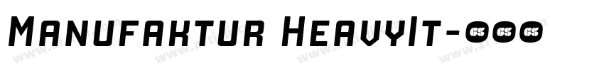 Manufaktur HeavyIt字体转换